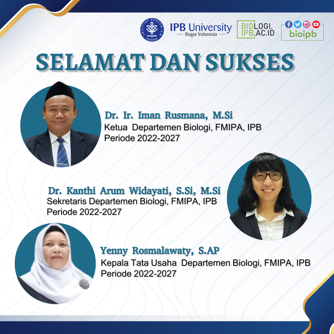 Congratulations and Success to New Leaders of Biology Department
